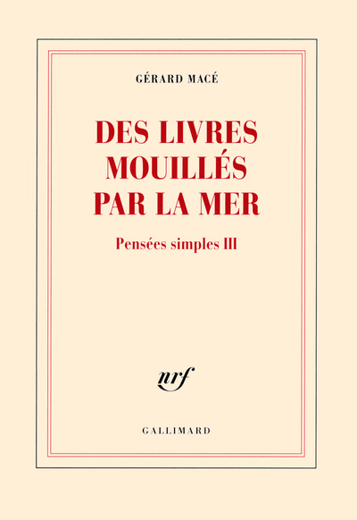 Des livres mouillés par la mer, PENSEES SIMPLES III (9782072689024-front-cover)