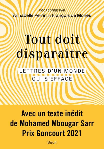 Tout doit disparaître, Lettres d'un monde qui s'efface (9782021525915-front-cover)