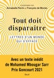 Tout doit disparaître, Lettres d'un monde qui s'efface (9782021525915-front-cover)