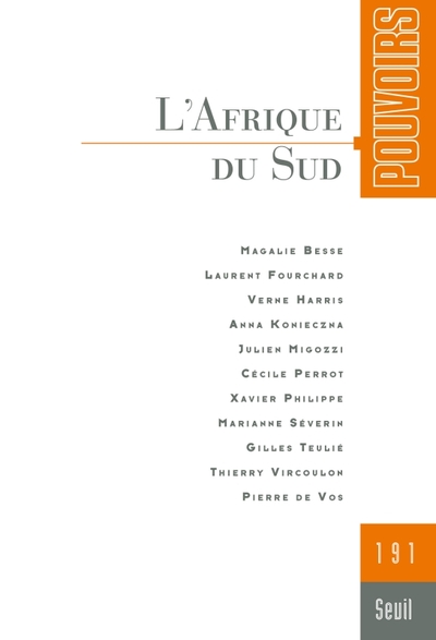 Pouvoirs, n°191. L'Afrique du Sud (9782021546286-front-cover)