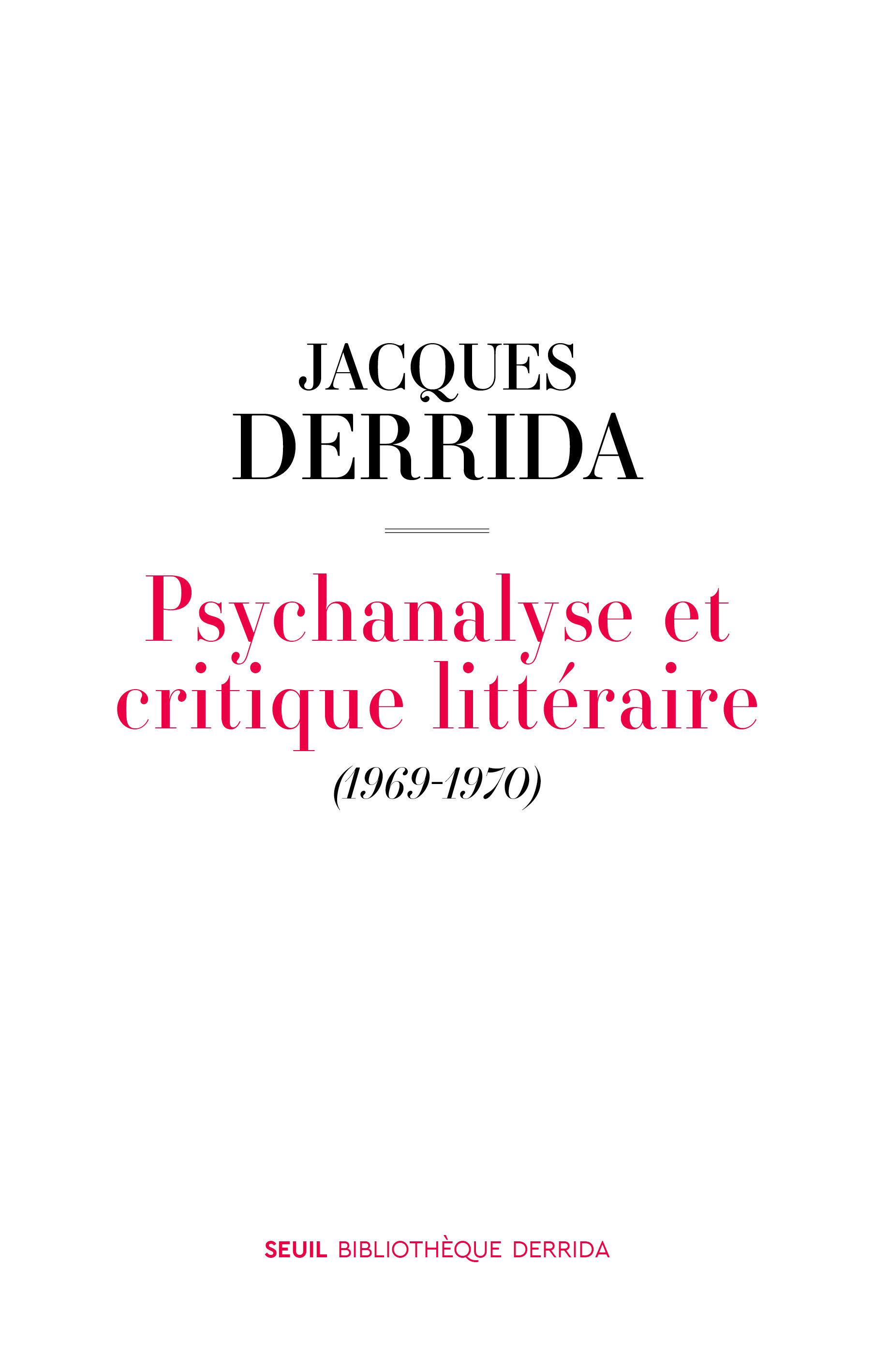 Psychanalyse et critique littéraire, (1969-1970) (9782021591545-front-cover)