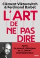 L'Art de ne pas dire, Chronique d'un saccage du langage (9782021566000-front-cover)