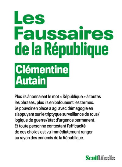 Les Faussaires de la République (9782021504811-front-cover)