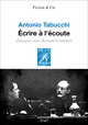 Écrire à l'écoute, Dialogues avec Bernard Comment (9782021504552-front-cover)