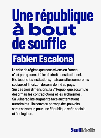 Une République à bout de souffle (9782021530148-front-cover)