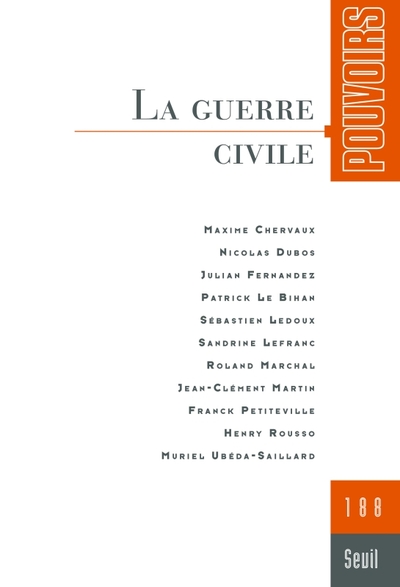 Pouvoirs, n°188. La Guerre civile (9782021546255-front-cover)