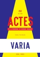 Actes de la recherche en sciences sociales, n°252. Varia (9782021561609-front-cover)
