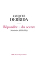Répondre - du secret, Séminaire (1991-1992) (9782021534856-front-cover)