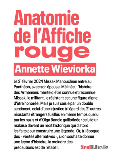 Anatomie de l'Affiche rouge (9782021559422-front-cover)