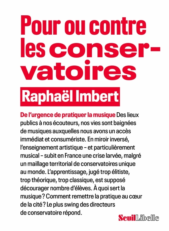 Pour ou contre les conservatoires, De l'urgence de pratiquer la musique (9782021539288-front-cover)
