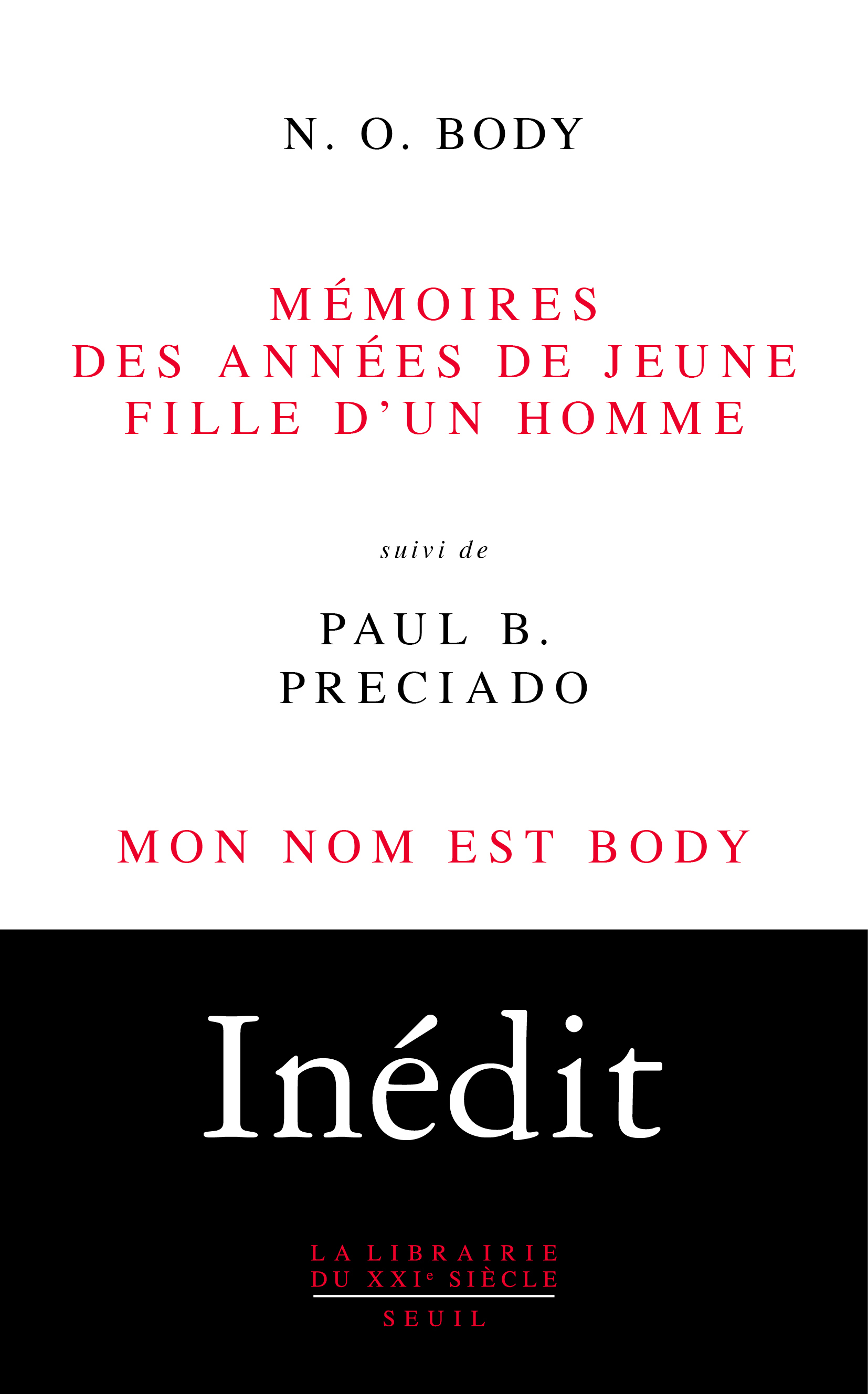 Mémoires des années de jeune fille d'un homme (9782021597295-front-cover)