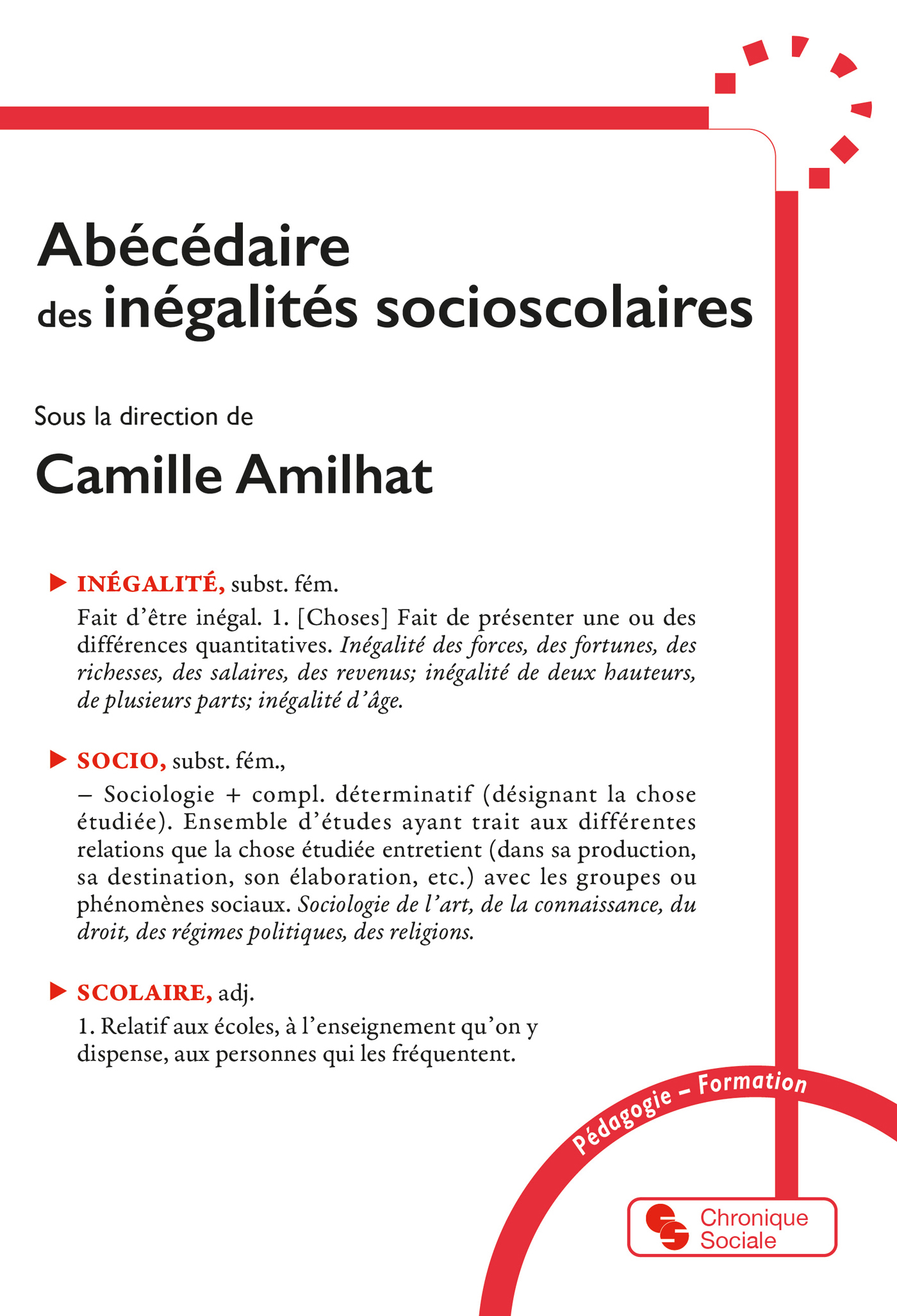 Abécédaire des inégalités socioscolaires (9782385481001-front-cover)