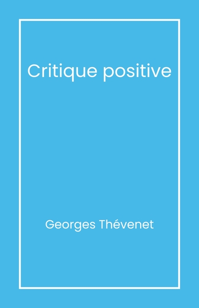 Critique positive (9791040533474-front-cover)