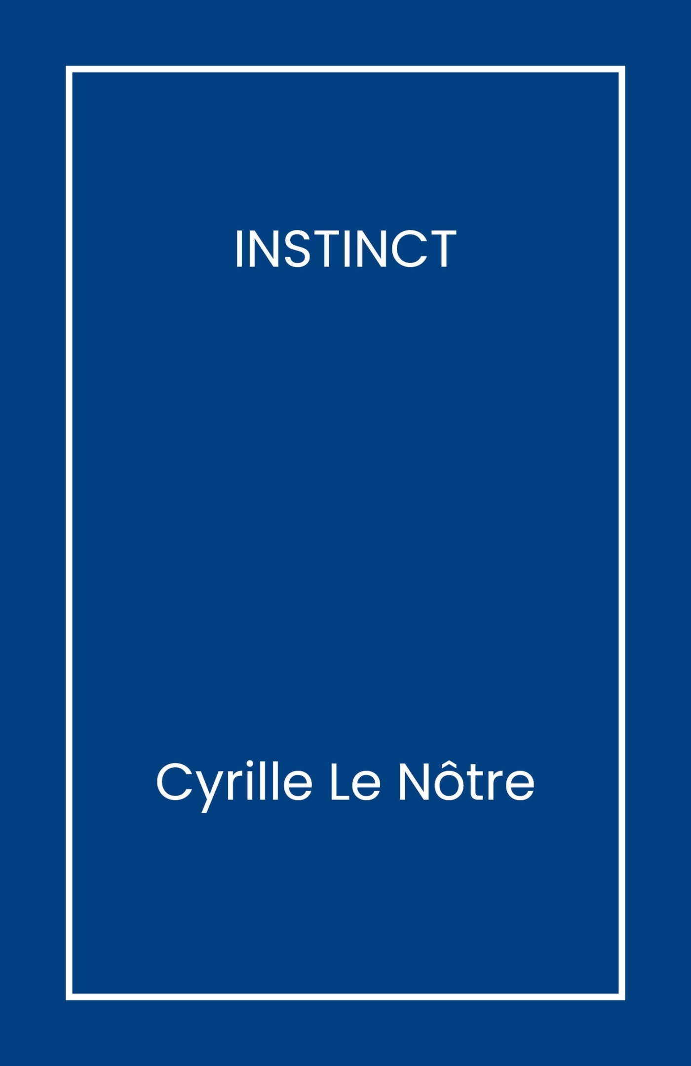 Instinct (9791040589204-front-cover)