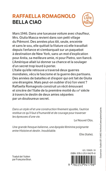 Bella Ciao (9782253941798-back-cover)