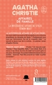Affaires de famille (Nouvelle traduction révisée), La Mystérieuse Affaire de Styles + Témoin muet (9782253940005-back-cover)