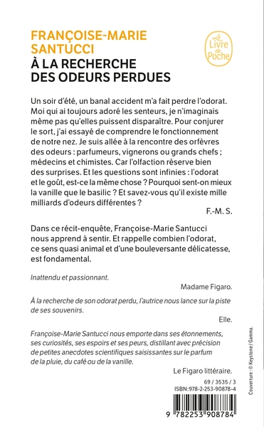 À la recherche des odeurs perdues (9782253908784-back-cover)