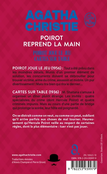Poirot reprend la main (Nouvelle traduction révisée), Poirot joue le jeu - Carte sur table (9782253939979-back-cover)