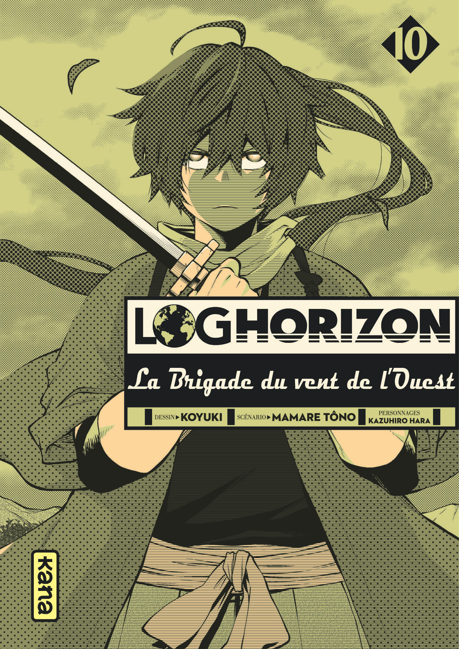 Log Horizon la brigade du vent de l'ouest - Tome 10 (9782505073109-front-cover)