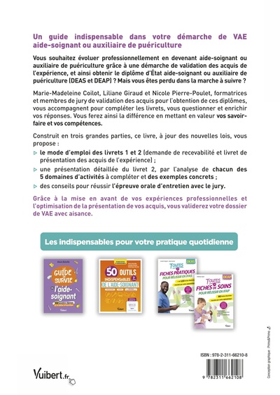 VAE pour l'obtention du DEAS et du DEAP, Un accompagnement pas à pas pour préparer son dossier et son entretien (9782311662108-back-cover)