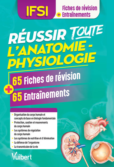 Réussir toute l'anatomie-physiologie en 65 fiches de révision et 65 entrainements (9782311660814-front-cover)