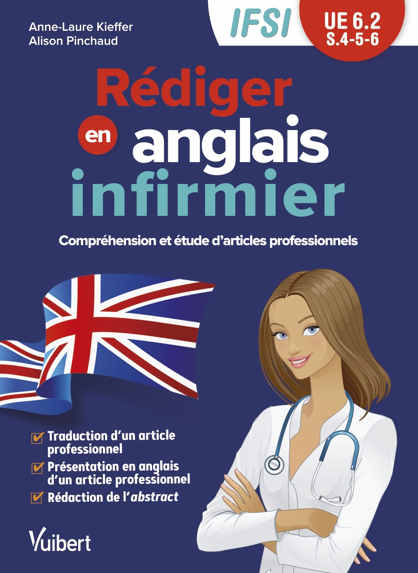 Rédiger en anglais infirmier - IFSI UE 6.2, Compréhension et étude d'articles professionnels (9782311661163-front-cover)