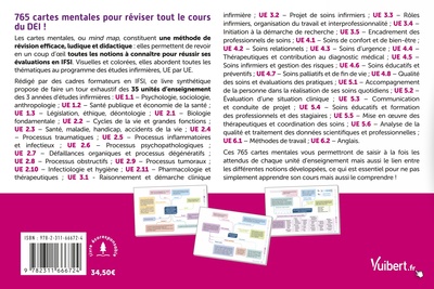 Mémento 100% visuel La compil IFSI Semestres 1 à 6 en 765 cartes mentales, Pour les 3 ans du DEI - 35 UE, de l'UE 1.1 à l'UE 6.2 (9782311666724-back-cover)