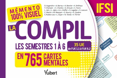Mémento 100% visuel La compil IFSI Semestres 1 à 6 en 765 cartes mentales, Pour les 3 ans du DEI - 35 UE, de l'UE 1.1 à l'UE 6.2 (9782311666724-front-cover)