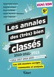 Les annales des (très) bien classés pour les ECNI/EDN, Les 126 dossiers corrigés, commentés, et analysés 2016-2022 (9782311664096-front-cover)