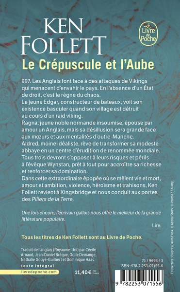 Le Crépuscule et l'aube (9782253071556-back-cover)