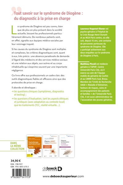 Le syndrome de Diogène, Comprendre et soigner (9782807341753-back-cover)