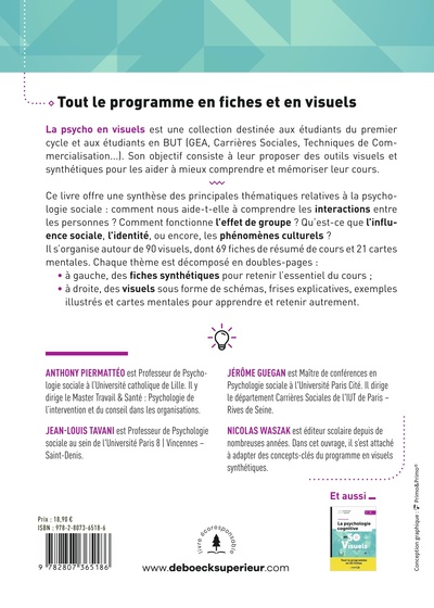La psychologie sociale en 90 visuels - Licences 1 et 2 (9782807365186-back-cover)