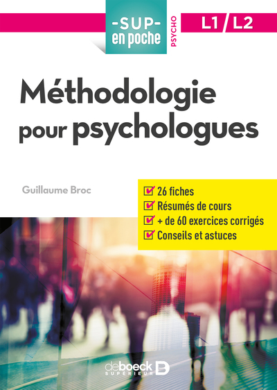 Méthodologie pour psychologues (9782807307926-front-cover)
