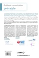 Guide de consultation prénatale (9782807337688-back-cover)