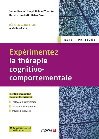 Expérimentez la thérapie cognitivo-comportementale (9782807328693-front-cover)