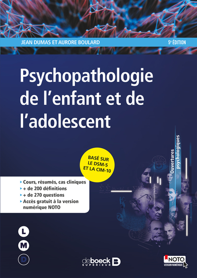 Psychopathologie de l'enfant et de l'adolescent (9782807307315-front-cover)