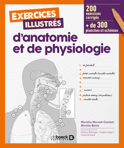 Exercices illustrés d'anatomie et de physiologie (9782807315389-front-cover)