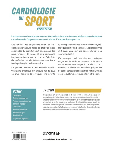 Cardiologie du sport en pratique (9782807321380-back-cover)