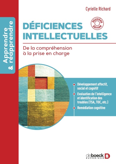 Déficiences intellectuelles, De la compréhension à la prise en charge (9782807367708-front-cover)