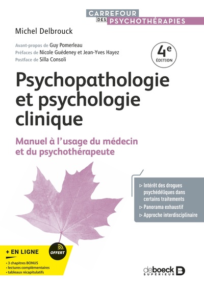 Psychopathologie et psychologie clinique, Manuel à l'usage du médecin et du psychothérapeute (9782807361348-front-cover)