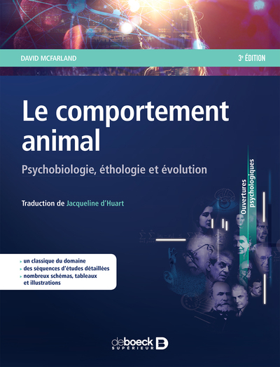 Le comportement animal, Psychobiologie, éthologie et évolution (9782807320369-front-cover)