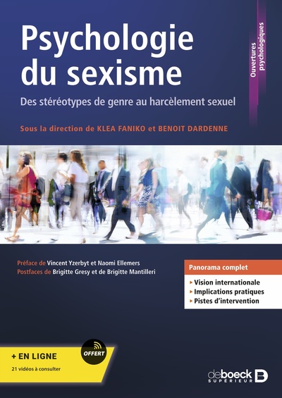 Psychologie du sexisme, Des stéréotypes de genre au harcèlement sexuel (9782807331198-front-cover)