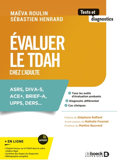 Évaluer le TDAH chez l’adulte, ASRS, DIVA-5, ACE+, BRIEF-A, UPPS, DERS... (9782807364646-front-cover)