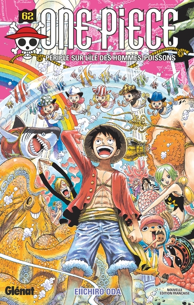 One Piece - Édition originale - Tome 62, Périple sur l'île des hommes-poissons (9782723487689-front-cover)