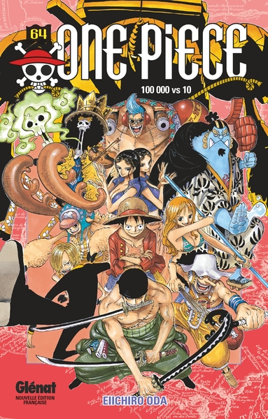 One Piece - Édition originale - Tome 64, 100000 vs 10 (9782723487702-front-cover)