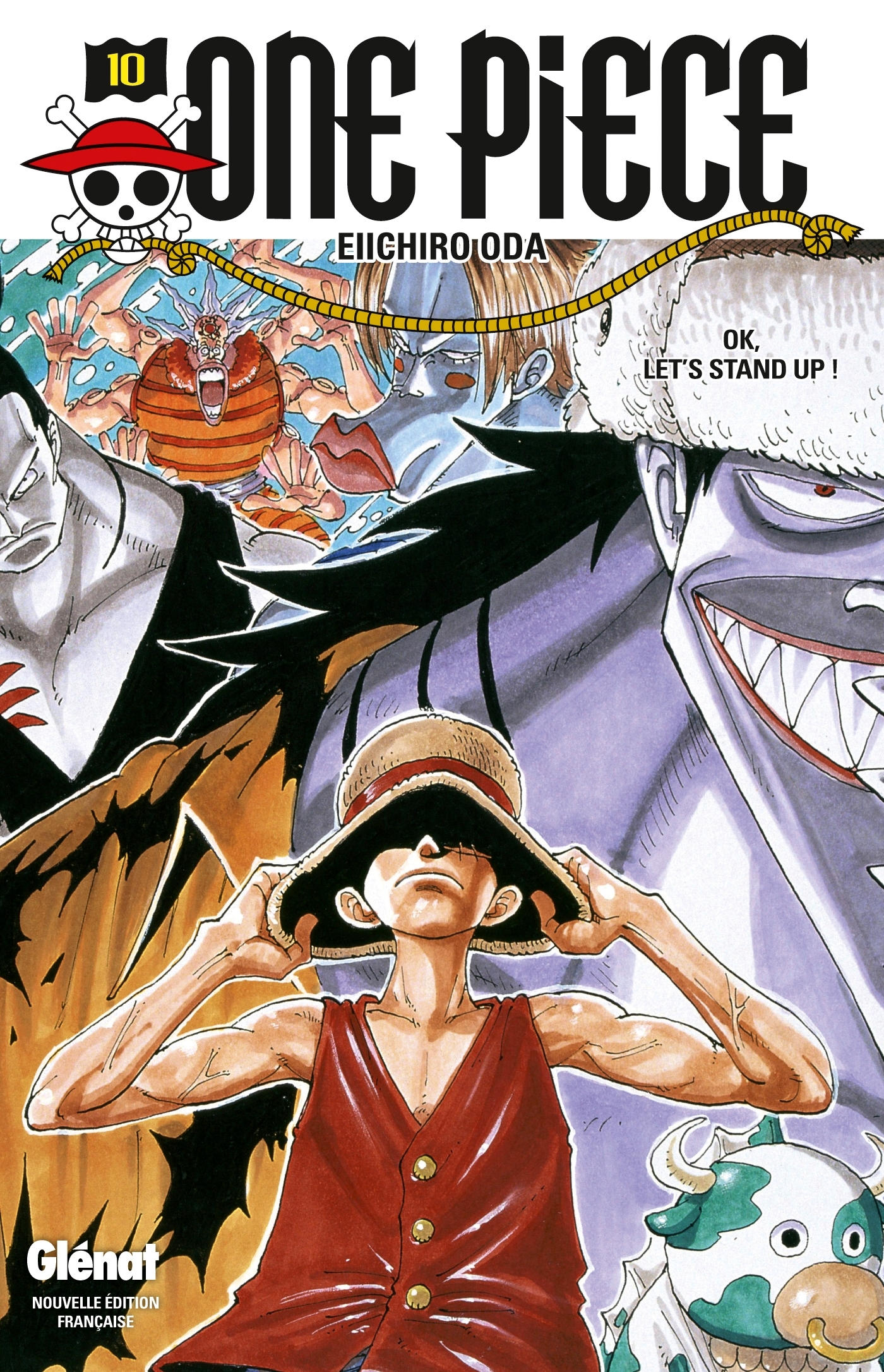 One Piece - Édition originale - Tome 10, OK, Let's STAND UP ! (9782723492553-front-cover)