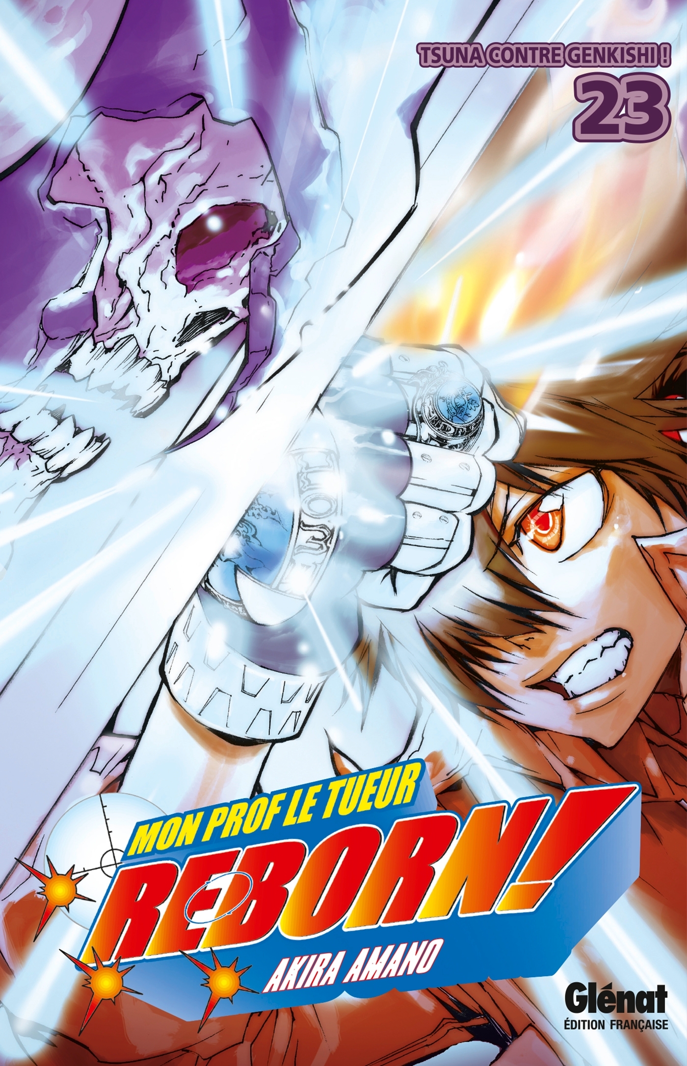 Reborn - Tome 23, Tsuna contre Genkishi ! (9782723475457-front-cover)