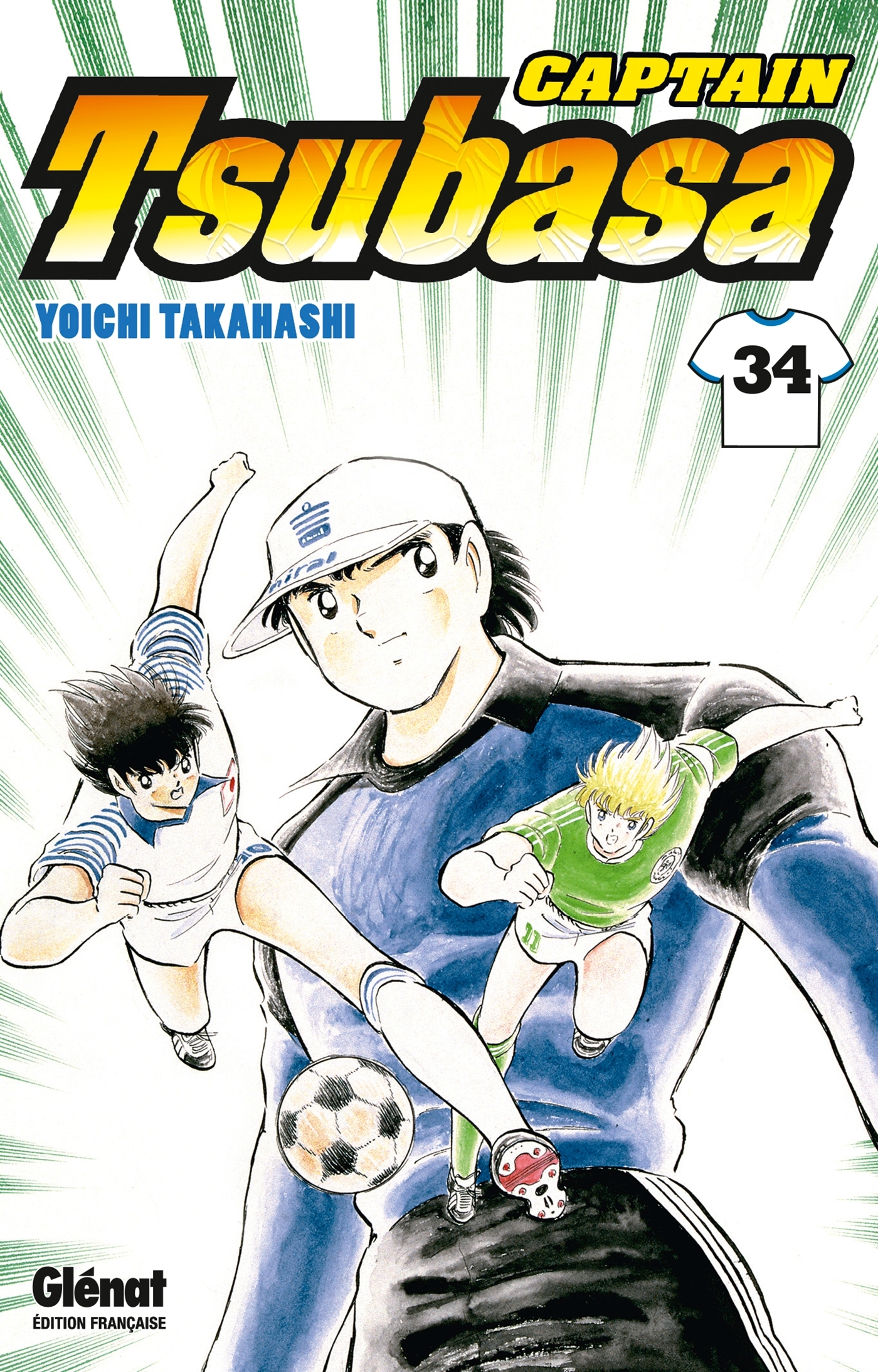 Captain Tsubasa - Tome 34, La finale des jeunes lions ! (9782723491877-front-cover)