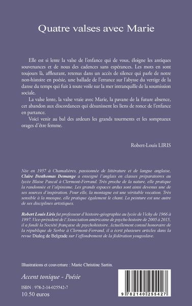 Quatre valses avec Marie (9782140255427-back-cover)