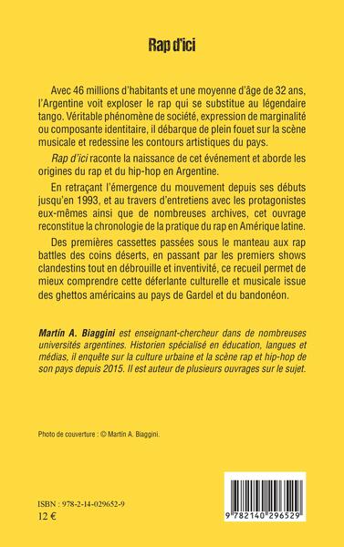 Rap d'ici, L'histoire du rap en Argentine (9782140296529-back-cover)